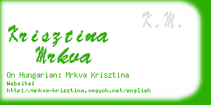 krisztina mrkva business card